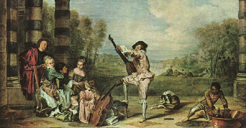 Jean-Antoine Watteau The Music Party china oil painting image